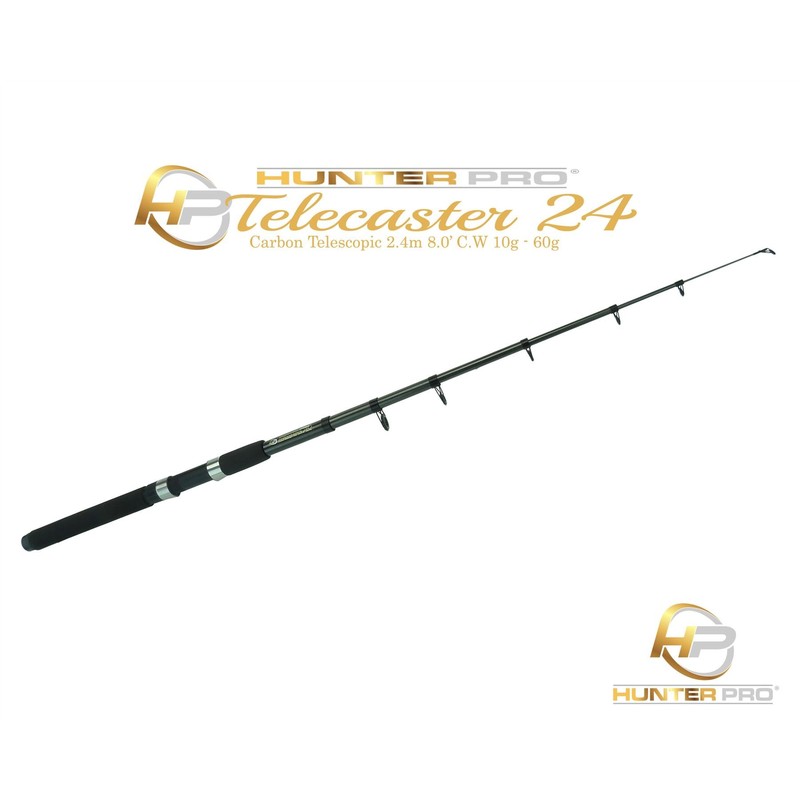 RODS 8FT Telescopic 8ft Fishing Rod Carbon Travel Stalking Pike