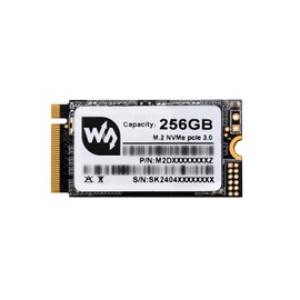 Waveshare SK M2 NVME 2242 256GB Solid State Drive, 3D TLC Flash Memory, High-Speed Reading/Writing Compatible with Windows/Raspberry Pi OS/CentOS/Ubuntu/Linux, for Laptop/Desktop/All-in-One Machine...