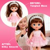 Doll Hair Brush Compatible with American Girl,4PCS Comb Set with