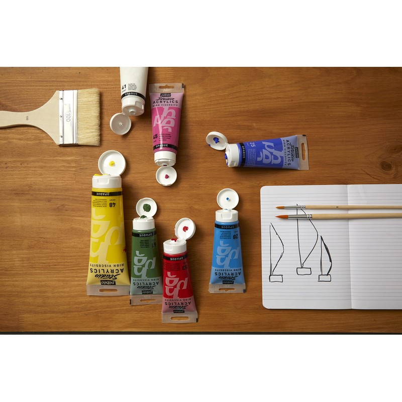 Pebeo 100 ml Studio Acrylic Paint, Burnt Sienna