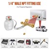 6ft Propane Hose Extension with Gauge, POL x 1/4" Male