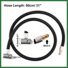 Motoforti 80cm 31" Tire Valve Stem Extension Inflator Extender Hose