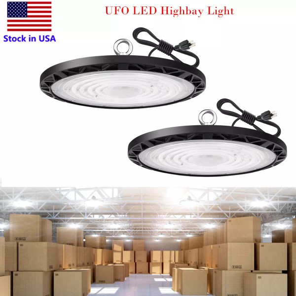 Jomitop 100W Garage UFO Light LED UFO High Bay Light