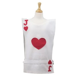Jack Playing Card Costume Tunic (Hearts, Spades, Clubs or Diamonds) Alice in Wonderland/Card Soldier - Baby, Toddler, Kids, Teen, Adult and Plus Sizes Available (Big Kids 10-16y)