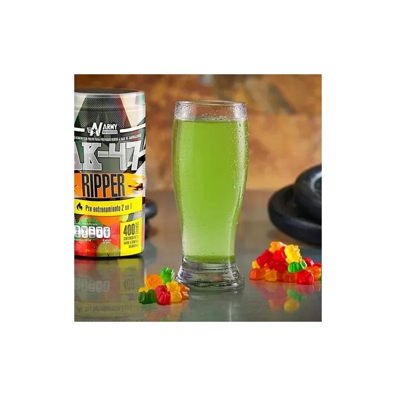 Pre Entreno Ak 47 Ripper Army Nutrition 2 En 1,
