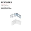 DTGN 29x29x18mm(LxWxH) Plastic Corner Brackets -4Pack - Good for Furniture