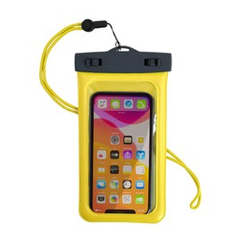 Owtec OWL-WPCSP17-YE Waterproof Case for Smartphones, Floats in Water, IP68 Certified, Waterproof & Dustproof Case, Yellow