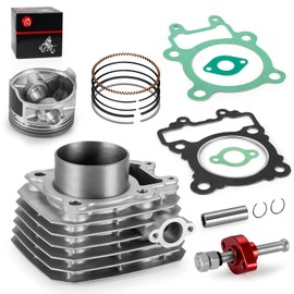 Engine Cylinder Piston Rings Gasket Kit & Tensioner for Kawasaki Bayou 250 KLF250 2003-2011 TOP END REBUILD KIT
