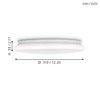 EGLO Pogliola LED Ceiling Light, Ceiling Light, Diameter 31 cm,