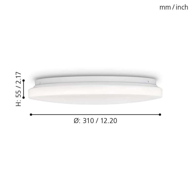 EGLO Pogliola LED Ceiling Light, Ceiling Light, Diameter 31 cm,