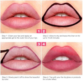 Tinte para labios, delineador de labios de larga duración con acabado mate, impermeable, a prueba de transferencia, color altamente pigmentado, regalo