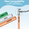 10PCS Angle Stop Valve, 1/2 x 3/8 Inch Compression Angle
