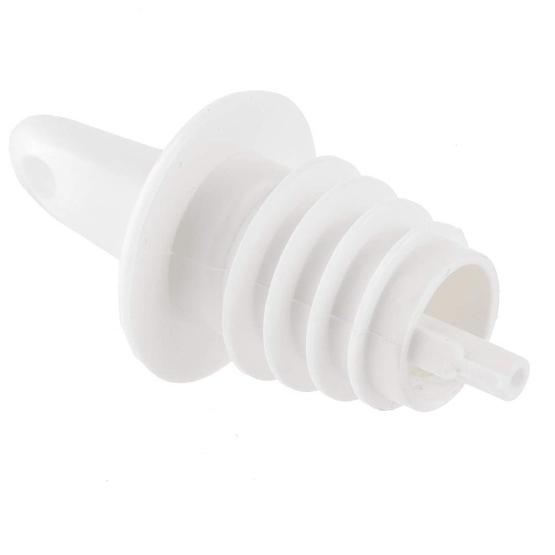 Tablecraft 35W White Free Flow Liquor Pourer 12 / CS
