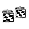 GRAPHICS & MORE Checkered Flag - Racing Square Cufflink Set