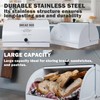 Durable Metal Bread Box with Ventilation Holes – Stylish Kitchen