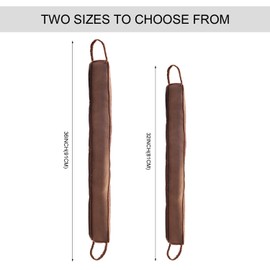 Heavy Duty Door Draft Stopper-Weighted Door Bottom Weather Stripping Noise Blocker (Brown, 36 inch)