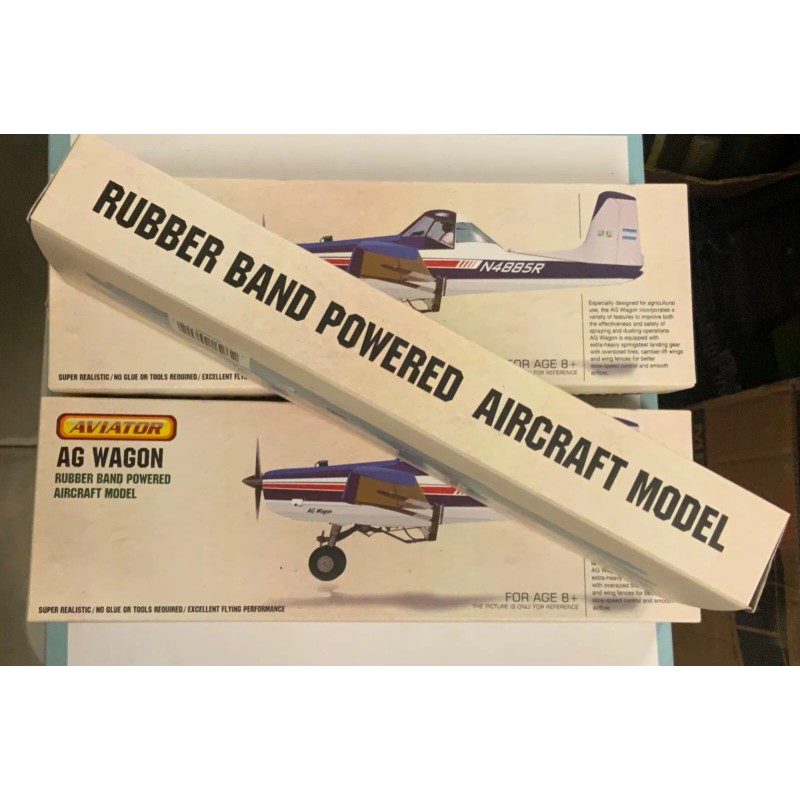 Aviator AG Wagon Rubber Band Powered Aircraft Model Item No.