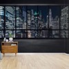 Self Adhesive Wallpaper Roll Paper view of manhattan at night