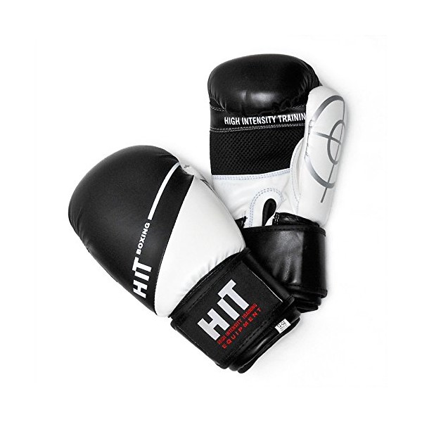HiT Sparring Boxing Gloves Vinyl Black 14oz. HiT is an
