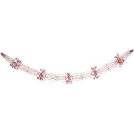 Christmas Concepts® 9ft x 1ft Large Round Foil Garland Festive Hanging Decorations – Christmas Trimming (Rose Gold)