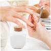 NOLITOY Manicure Ceramic Cork Bottle Nail Lotion Holder Tapered Cups