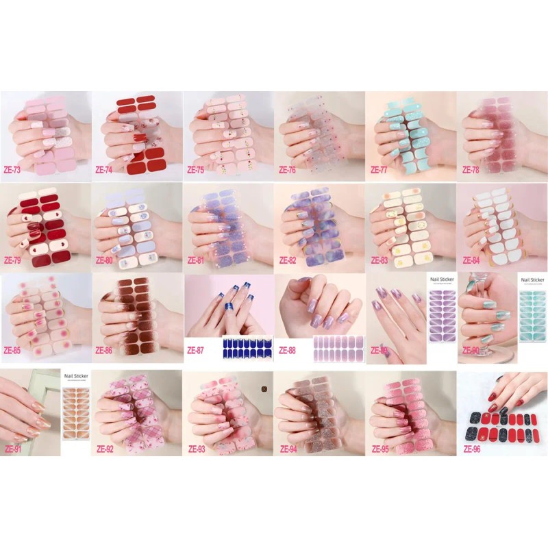 Gel Nails Stickers Pegatinas Uñas Múltiples Estilos