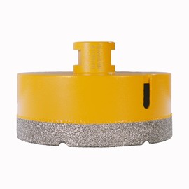 Diamond Core Drill Bits 4 Inch (100mm) Tile Hole Saws Vacuum Brazed Diamond Hole Saw for Tiles Porcelain Ceramic Glass Marble Brick Granite Quartz, Dry or Wet Use, M14 Thread