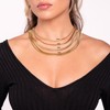 Barzel 18K Gold Plated Flat Herringbone Snake Chain Necklace for