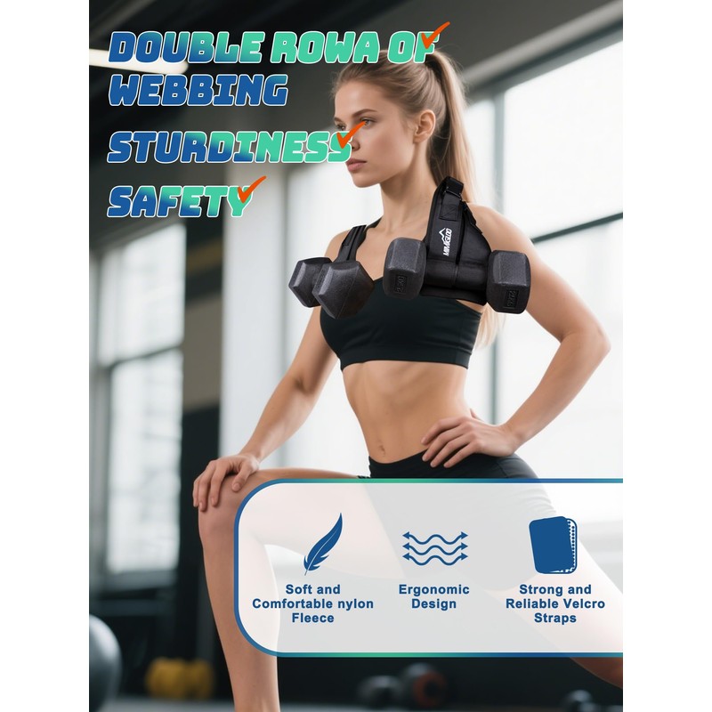 Hip Thrust Belt, Wider and Thicker Hip Bridge Belt, for