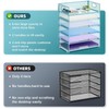 Marbrasse 2 Pack Desk Organizer with Handle, 6 Tier Paper