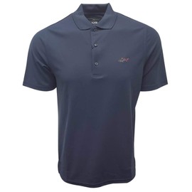 Greg Norman Men's Technical Performance Polyester Play Dry Polo Shirt (XX-Large, Navy)