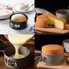 2 Stück Mini Springform Klein Kuchenform Rund 11 cm Tortenform