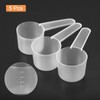 uxcell 5Pcs Plastic Measuring Spoons 30g/60ml Table Spoon Powder Scoops