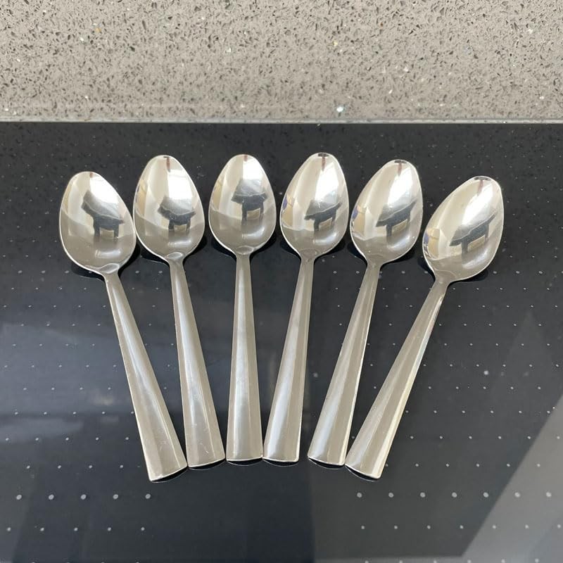 1Buy UK 6pc Tea Spoon Cutlery Stainless Steel Teaspoons Tea