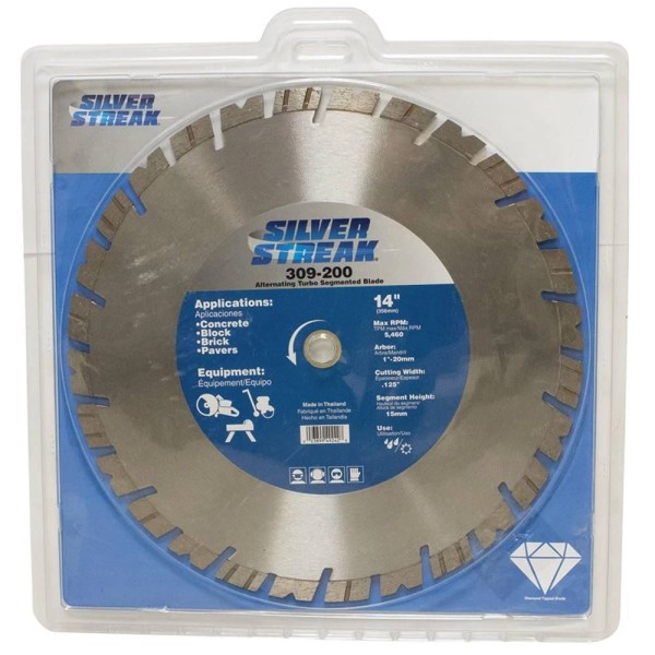 Rareelectrical New 14in Diameter 0.125in Cutting Width Turbo Segmented Blade