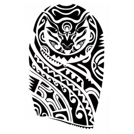 2 Sheets Tribal Tattoo Upper Arm Tattoo Temporary Tattoo J518 522