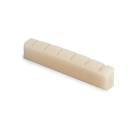 StewMac Slotted Unbleached Bone Nut, For Gibson, standard string spread