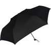 Nakatani Natural Basic Folding Umbrella, Fast Shut, Black, Plain, 723-050,