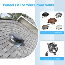 Adviace F0510B2944 F0510B2497 Attic Roof Power Vent Fan Motor Ventilator Fan Motor for Lomanco Power Vent, Attic Air Vent Motor Attic Exhaust Fan Motor for Lomancool 1800 & 2000 Power Ventilators
