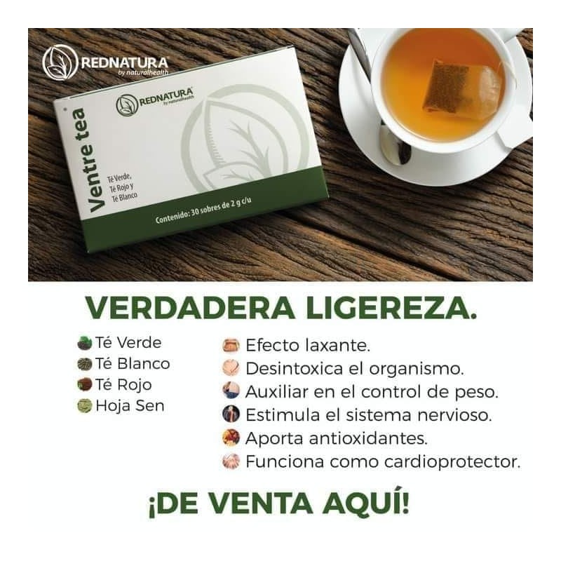 Genérico Ventre Tea de Rednatura Caja con 30 sobres Original