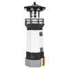 Solar Lighthouse 360 Degree Rotating Lighthouse Decoration Fadeless Resin LED