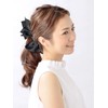 VINGTAINE H-300 Fluttering Scarf, Ribbon, Banana Clip, Hair Clip, Black