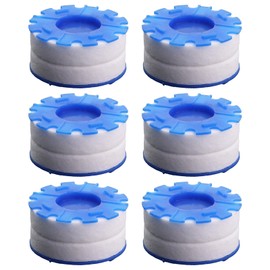 Caishun 6PCS Sink Water Filter Element 1.57in Blue Filter Cartridge Swivel Rinser Filter PP Cotton Faucet Splash Guard Water Filtration Softener Faucet Nozzle