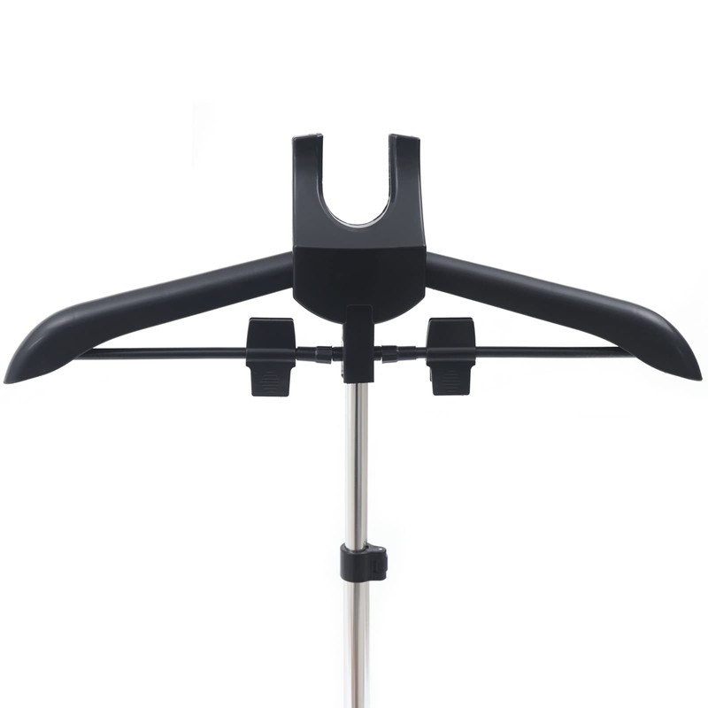 WUSILILU Hanging Ironing Rack, Steamer Hanger Stand Garment Hanger for