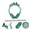 jojofuny Boy Girl Headset with Mic Soft Comfortable Dinosaur Design