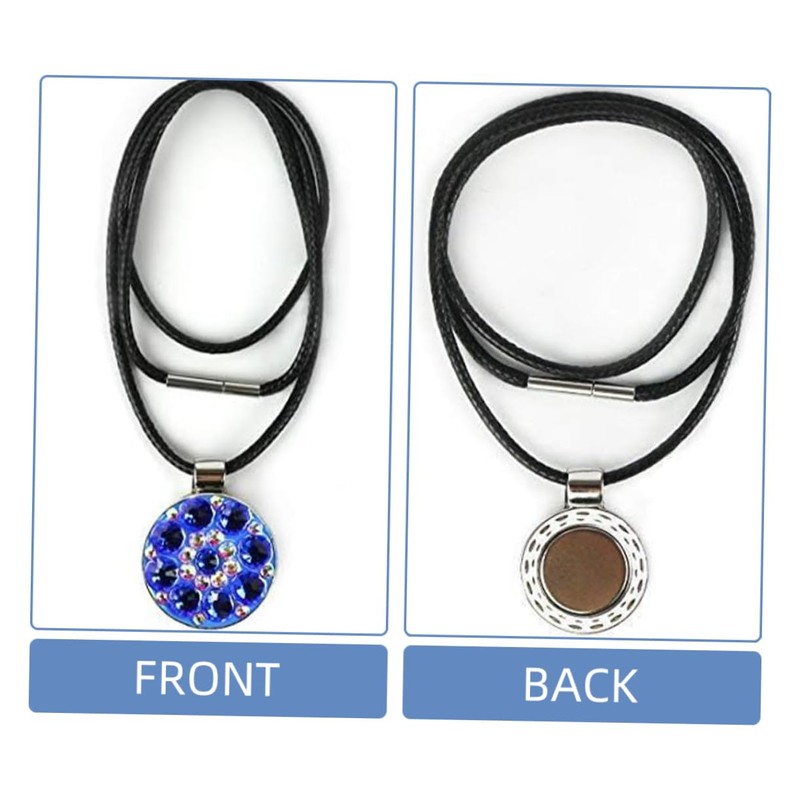 OHPHCALL 5pcs Portable Golf Marker Necklace Decorative Hat Clip Golf