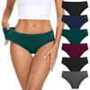 coskefy Women's Underwear Soft Strench Breathable Cotton Panties Ladies Hipster