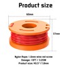 FUSHUI Pack of 6 WA0004.1 grass trimmer spool, WA0010 grass