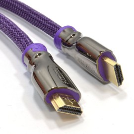 Profi Braided HDMI Ultra 2.0 A 4 K2 k UHD TV Cable Metal Ends 1 m