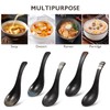 UPKOCH 5pcs Retro Ceramic Soup Spoon Set